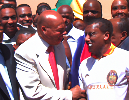 Roberto Carlos, star brésilienne du football, en visite au Burkina Faso
