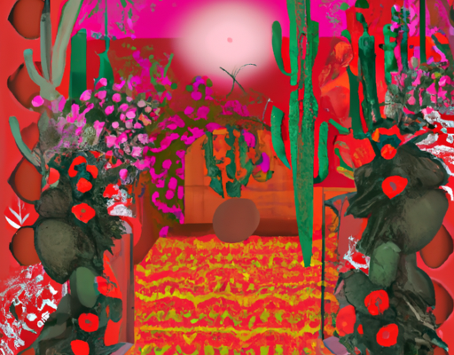 ** »Cactus et fleurs au musée Yves Saint-Laurent »**