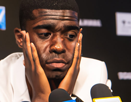 Vinicius en larmes lors de la conférence de presse