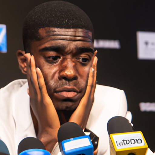 Vinicius en larmes lors de la conférence de presse