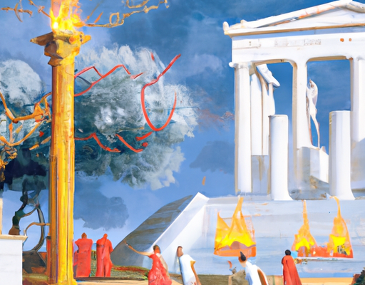 Cérémonie d&rsquo;allumage flamme JO Paris en Grèce