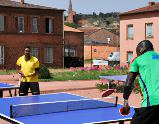Athlètes africains s&rsquo;entraînent au tennis de table pour Paris 2024 dans l