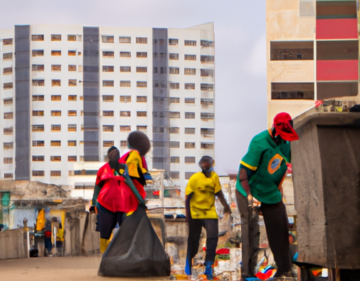 Grande opération de ramassage de déchets à Lagos, Nigeria