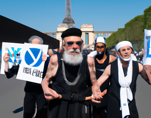 Manifestants appellent au boycott d&rsquo;Israël aux JO Paris 2024