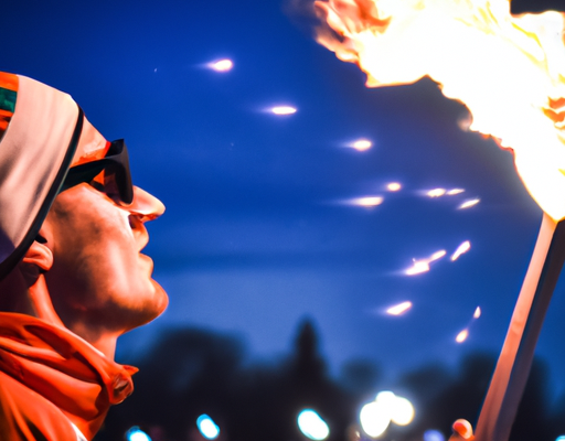 Basile Boli lance le relais de la flamme olympique pour JO Paris 2024