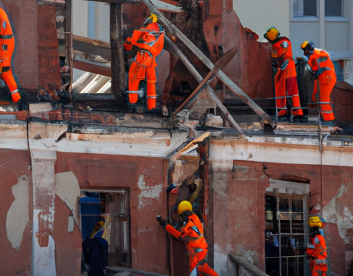 Secours actifs pour immeuble effondré en Afrique du Sud