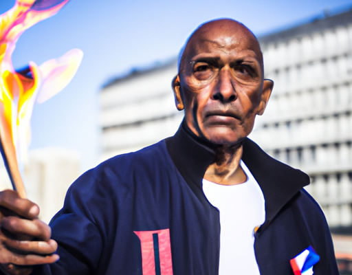 Oumar Diémé, tirailleur sénégalais, porteur flamme Paris 2024