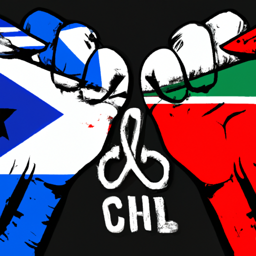 Une illustration HD représentant le soutien officiel du Chili envers l'Afrique du Sud contre Israël devant la CIJ. L'image devrait montrer des symboles nationaux des deux pays, comme les drapeaux ou des éléments culturels, illustrant un soutien diplomatique ferme mais non violent. Montre une scène de respect mutuel et de solidarité entre les deux nations, mettant en avant l'importance des relations internationales dans un contexte de justice.