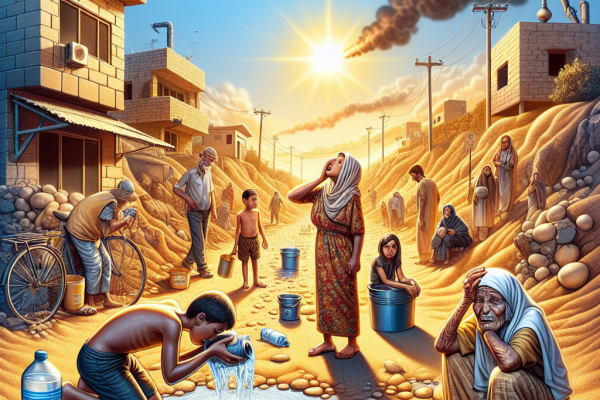 Pénurie d&rsquo;eau et chaleur à Gaza en pleine guerre