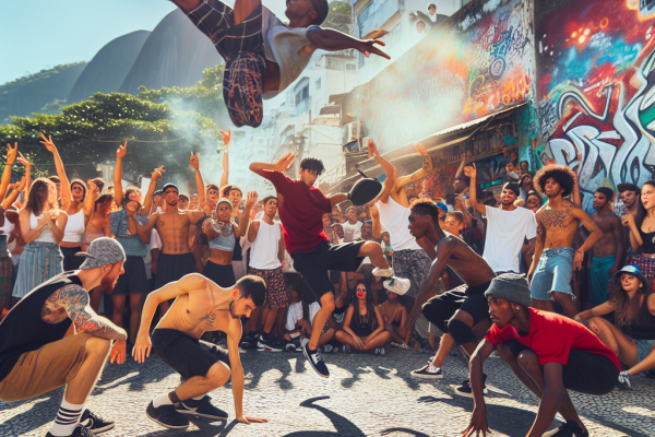 Danse urbaine à Rio: l&rsquo;essor des breakdancers