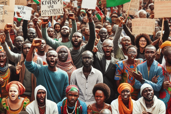 Manifestants au Kenya continuent mouvement contestation