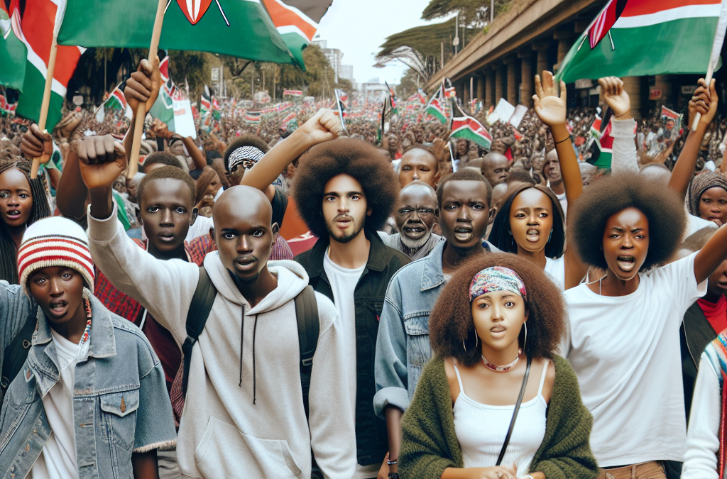 Manifestants au Kenya : détermination intacte
