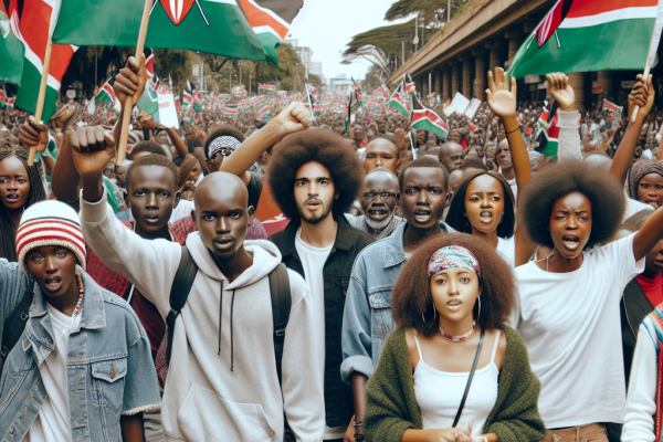 Manifestants au Kenya : détermination intacte