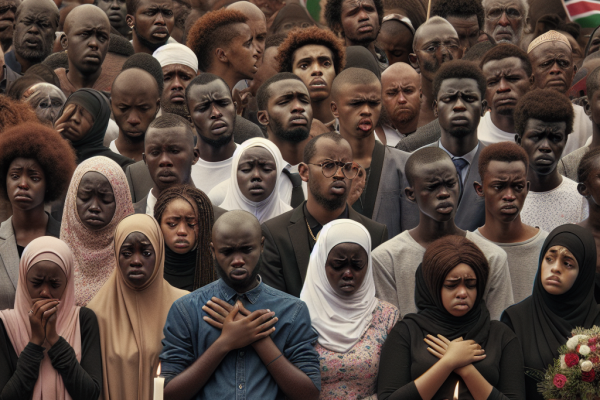 Funérailles d&rsquo;un manifestant décédé au Kenya