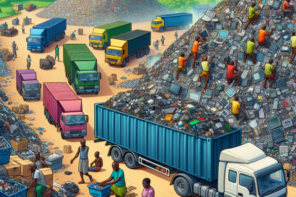 Expo sur les déchets électroniques au Ghana : filière économique et fléau écologique.
