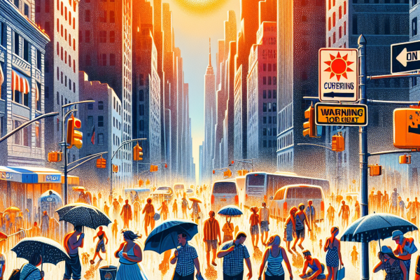 Chaleur record frappe New York : 60% touchés