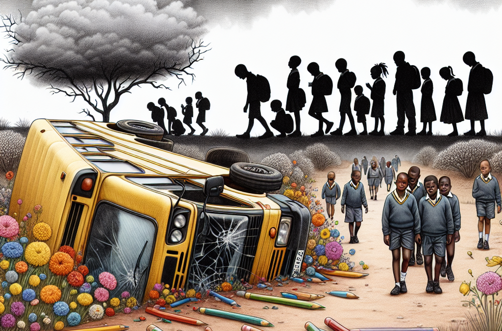 12 écoliers décèdent dans un accident de minibus en Afrique du Sud