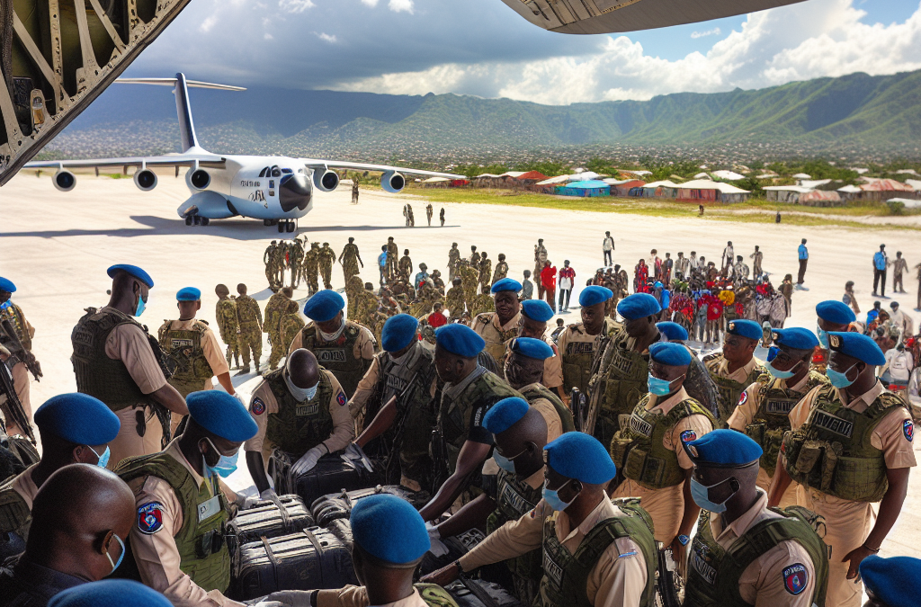 Renforcement sécuritaire en Haïti: policiers kényans déployés.