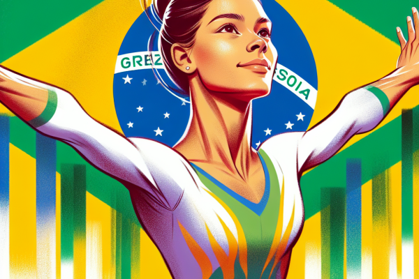 La gymnaste brésilienne Rebeca Andrade, l&rsquo;étoile montante des JO Paris 2024