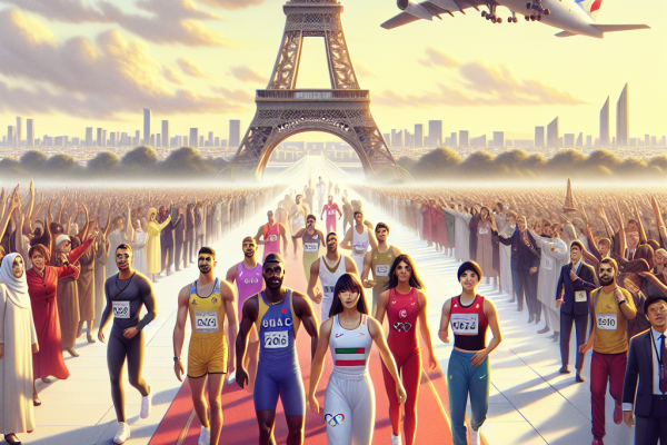 Équipe olympique des réfugiés débarque à Paris
