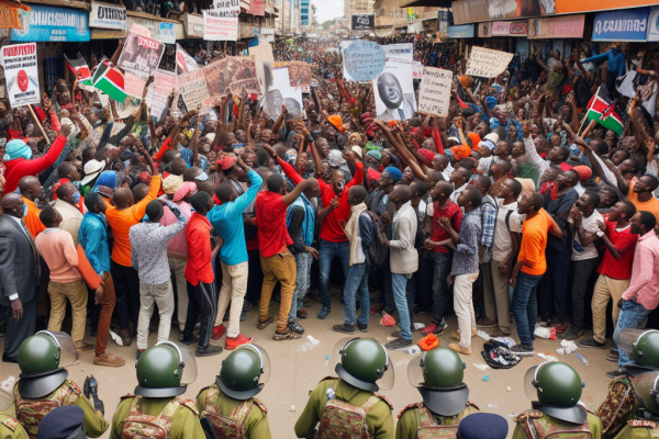 nsion au Kenya : heurts entre manifestants pro et anti-gouvernement
