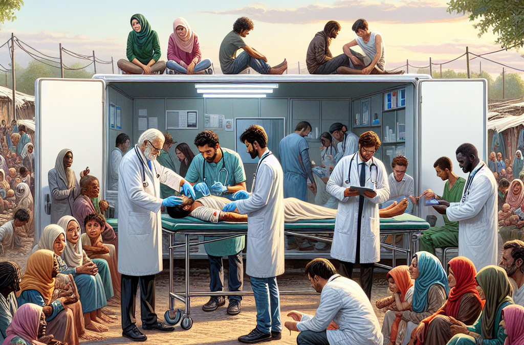 Une clinique mobile au chevet des déplacés au Soudan.