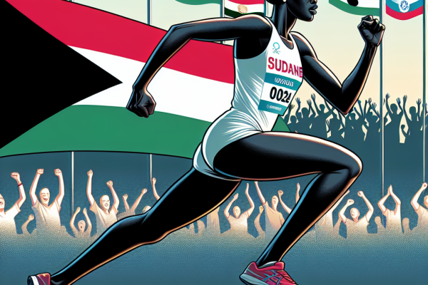 Perina Nakang, coureuse soudanaise aux JO 2024