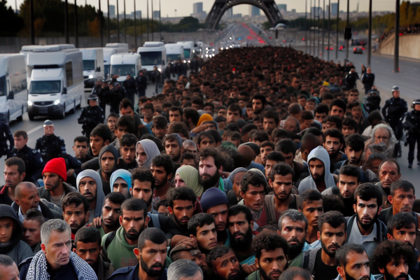 Migrants évacués avant JO Paris 2024