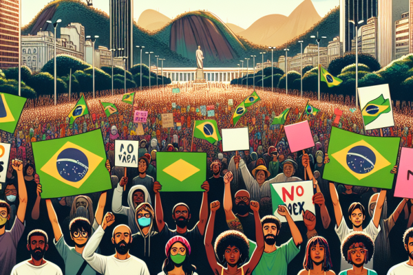 Manifestation contre la faim à Rio : mobilisation citoyenne.