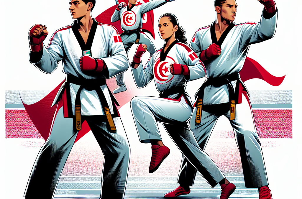 unisie envoie 4 athlètes Taekwondo JO Paris 2024