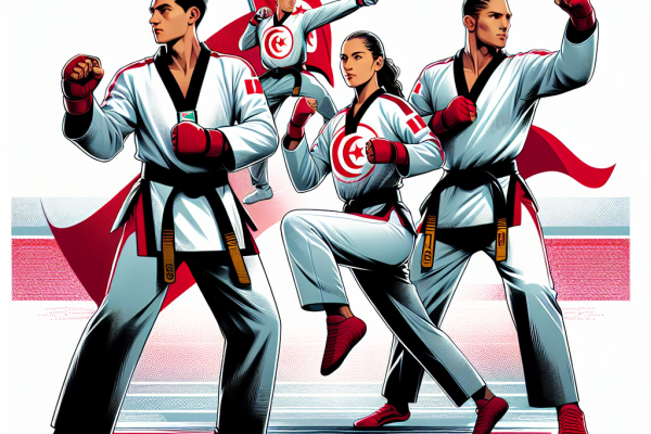 unisie envoie 4 athlètes Taekwondo JO Paris 2024