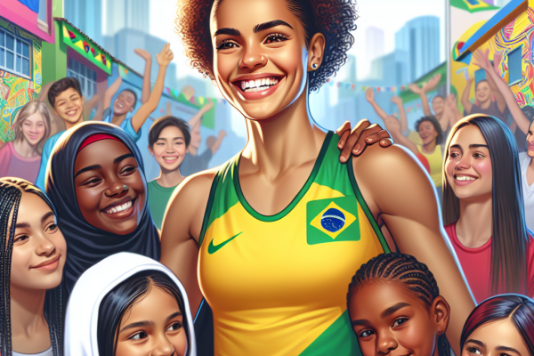 Andrade inspire les jeunes filles de sa ville natale