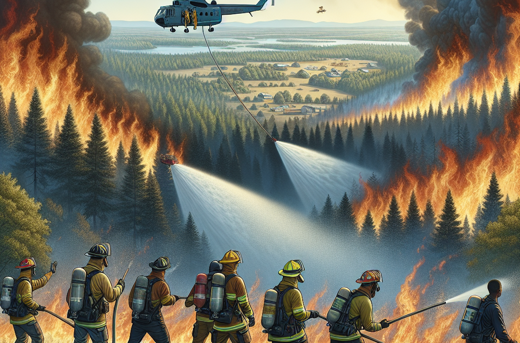 Lutte contre les flammes au nord de la Californie