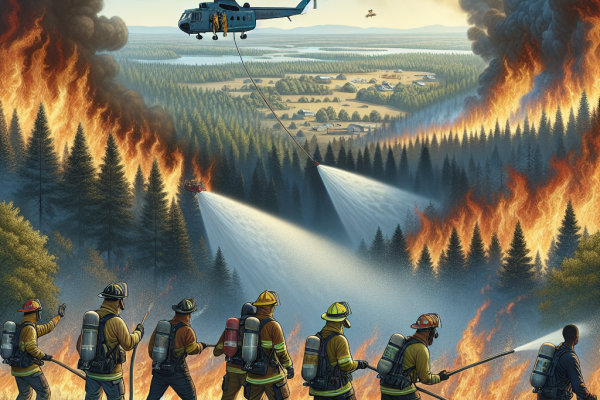 Lutte contre les flammes au nord de la Californie
