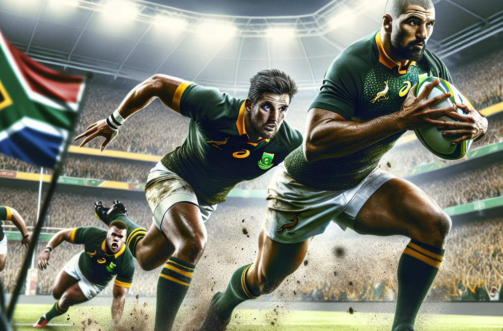 Duo de joueurs debuts chez les Springboks d&rsquo;Afrique du Sud