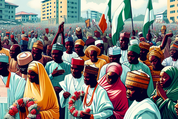 Hommage aux victimes des protestations au Nigeria