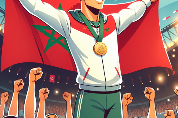 Soufiane El-Bakkali, médaillé d’or aux JO, accueilli en héros au