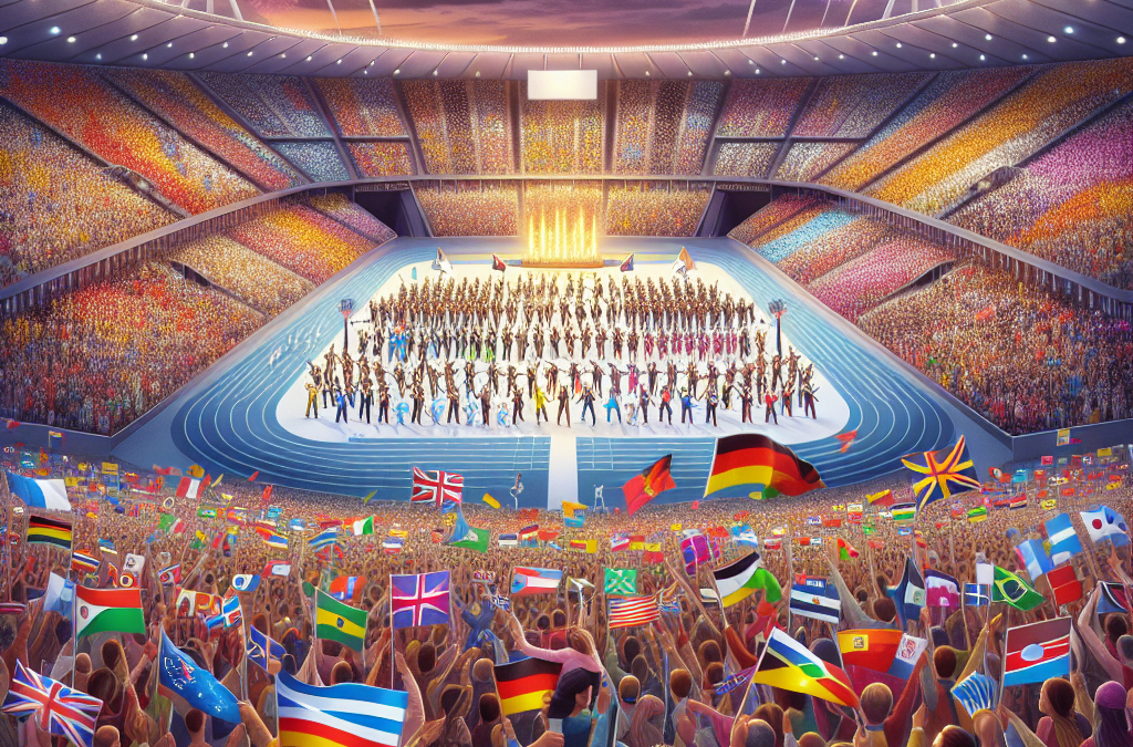 Préparatifs finaux pour la cérémonie de clôture JO Paris 2024.