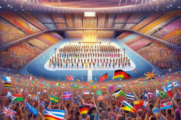 Préparatifs finaux pour la cérémonie de clôture JO Paris 2024.