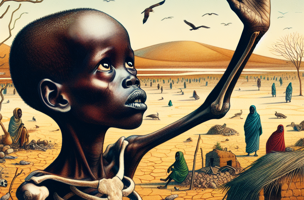 Famine dévastatrice au Nord-Darfour, Soudan.