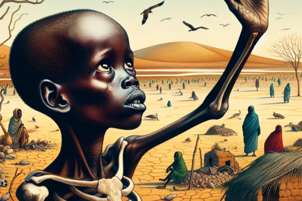 Famine dévastatrice au Nord-Darfour, Soudan.