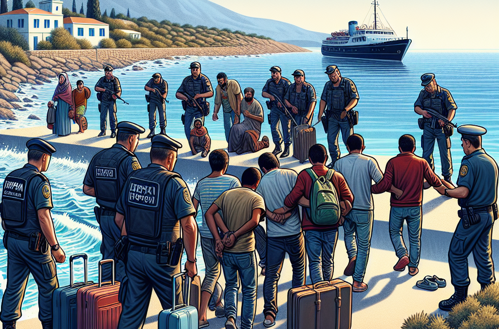 Les autorités grecques arrêtent des migrants à Crète