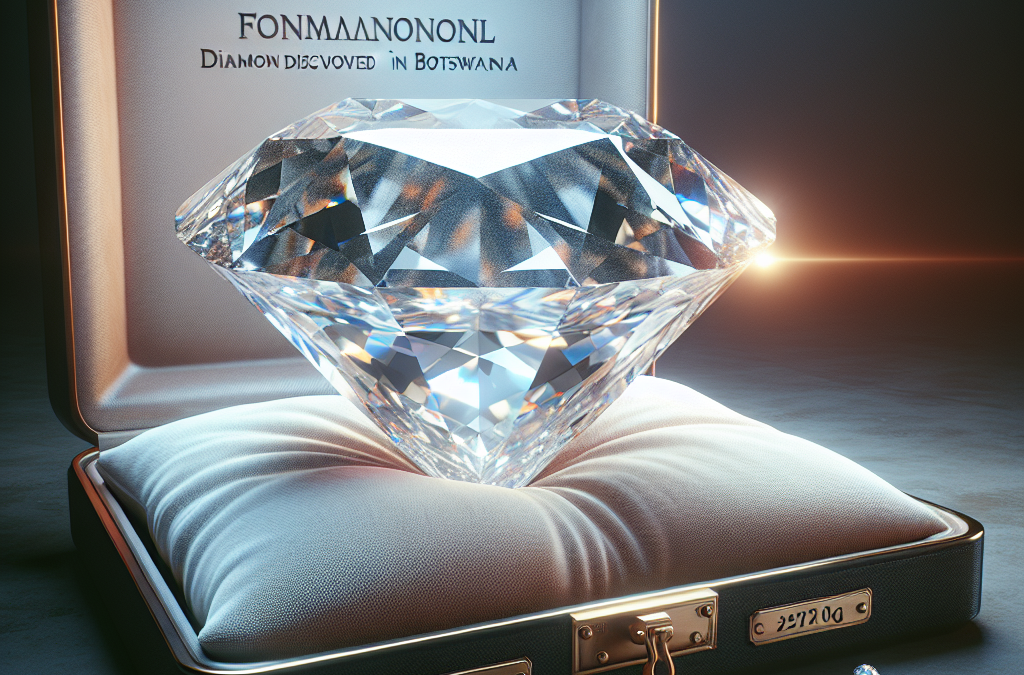 Diamant Exceptionnel de 2 492 Carats au Botswana