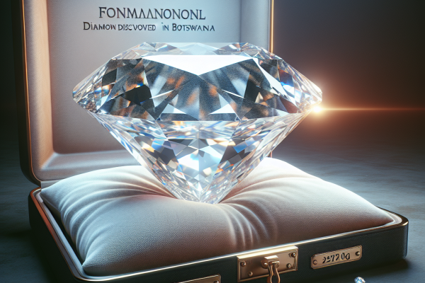 Diamant Exceptionnel de 2 492 Carats au Botswana