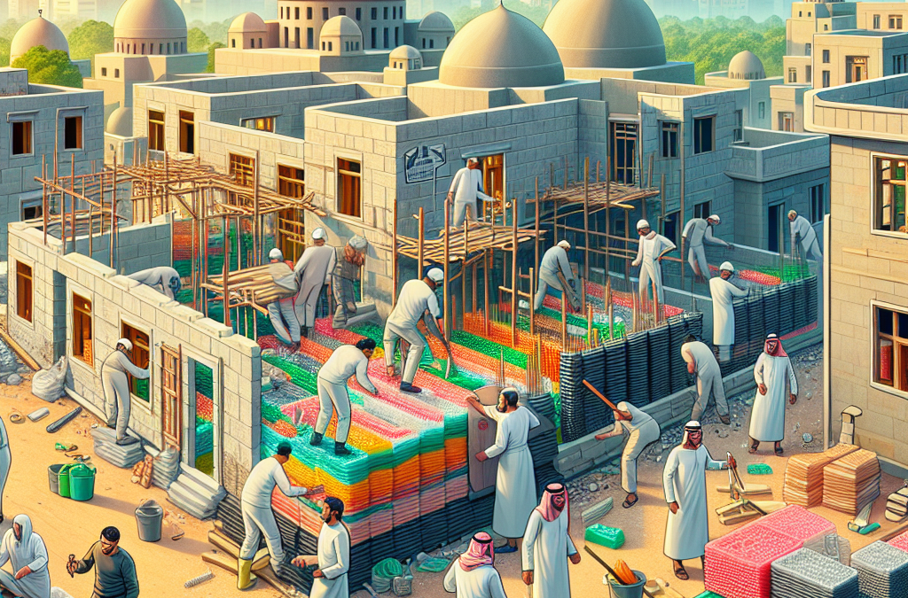 Matériaux construction Egypte avec déchets plastiques