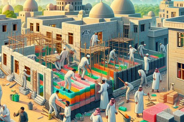 Matériaux construction Egypte avec déchets plastiques