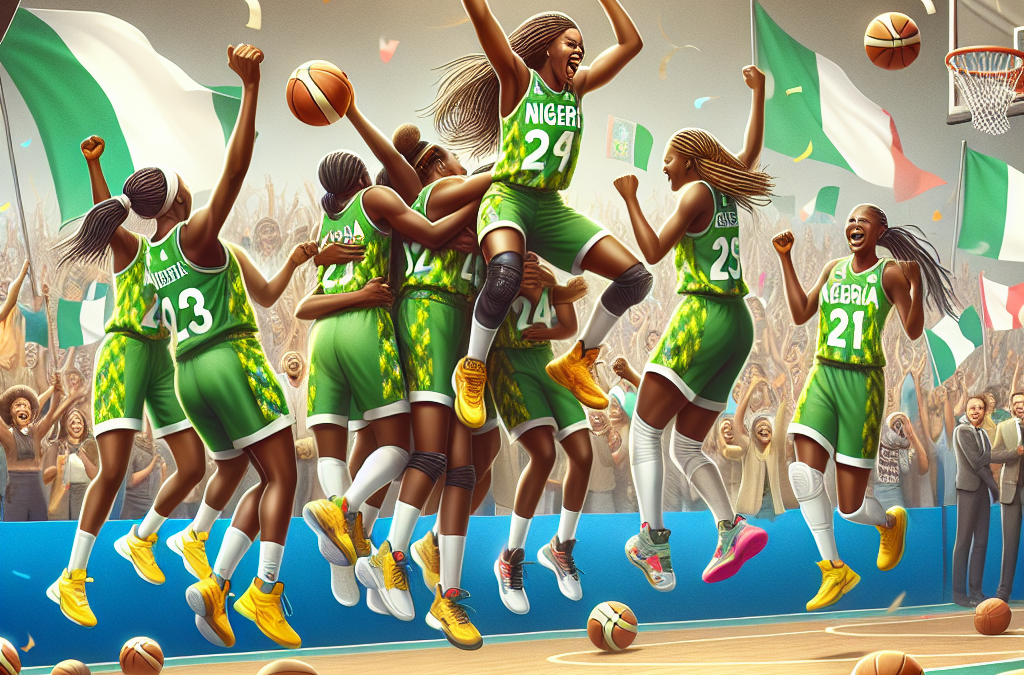 Équipe féminine de basket du Nigeria en quarts à Paris
