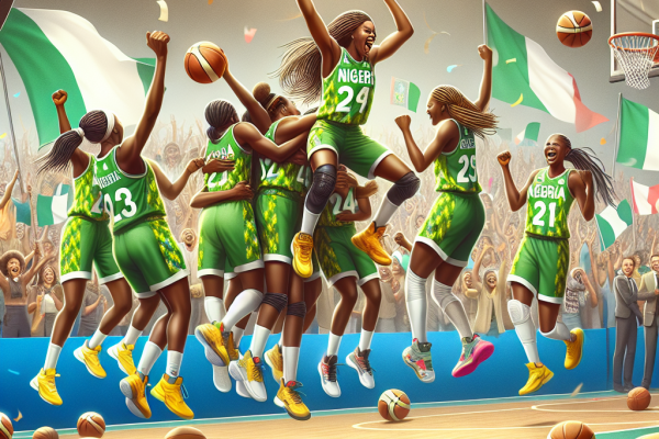 Équipe féminine de basket du Nigeria en quarts à Paris