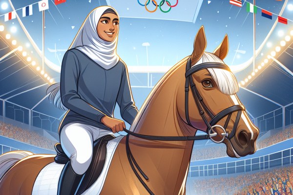 Nour Slaoui comblée par sa première fois à l&rsquo;équitation aux JO 2024