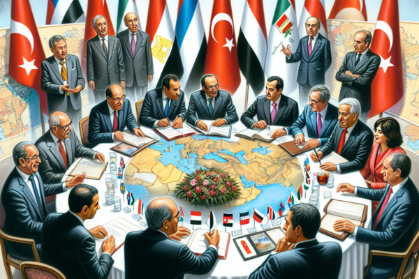 Prévention tensions Moyen-Orient par Égypte et Turquie